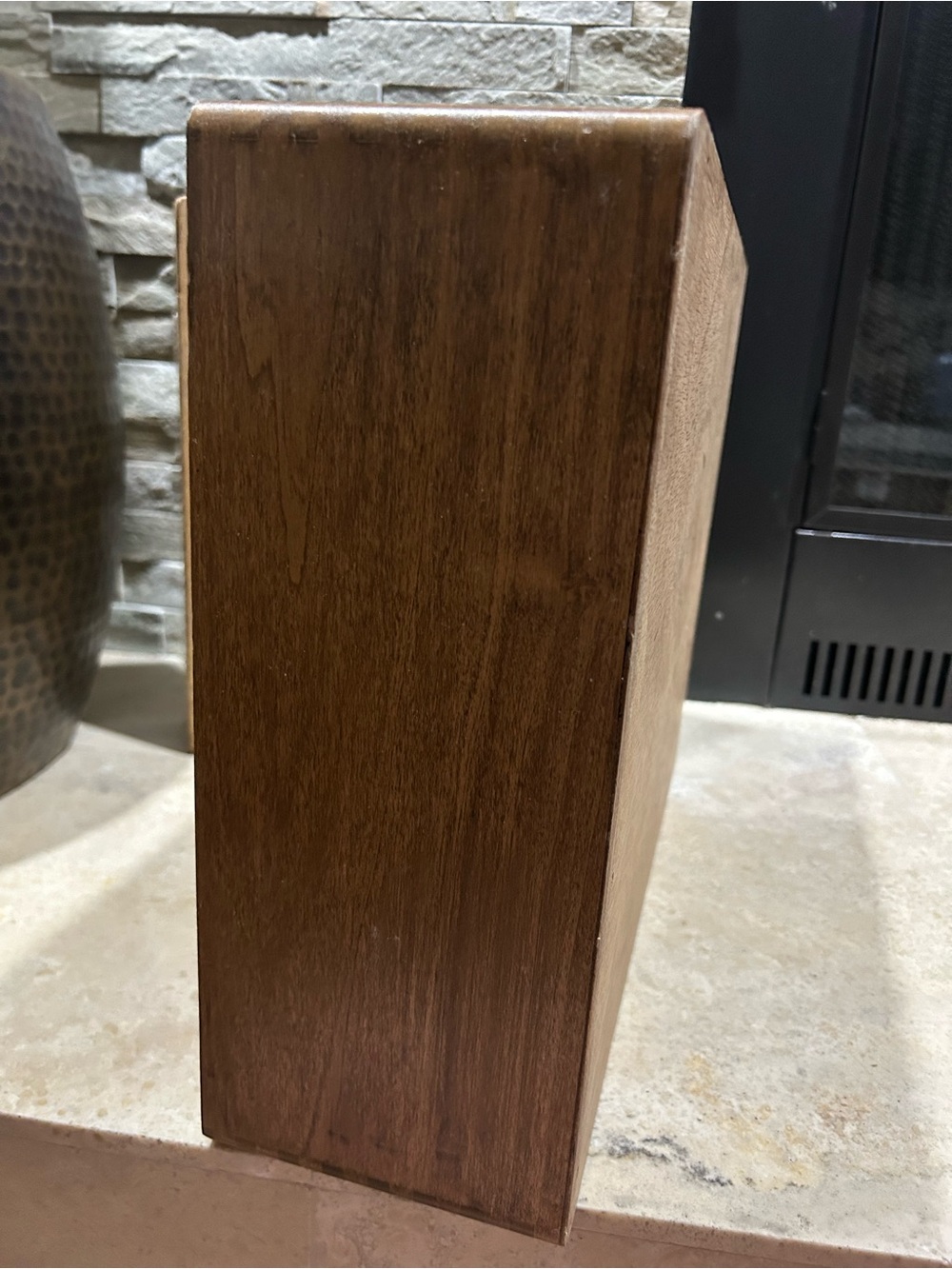 vintage MCM wooden CD storage rack - Picture 9 of 13
